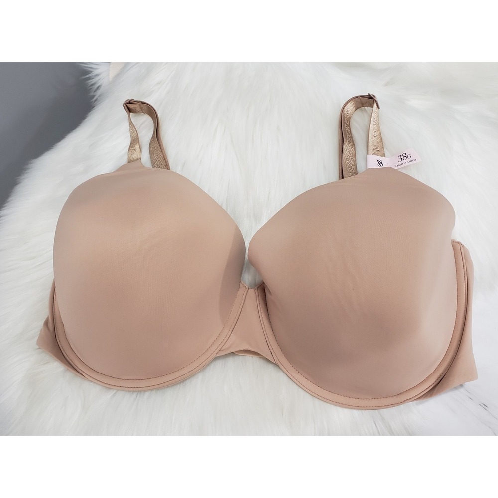 NEW BEIGE Victoria Secret Lightly Lined Underwire Full Coverage Demi Bra‎ 38G